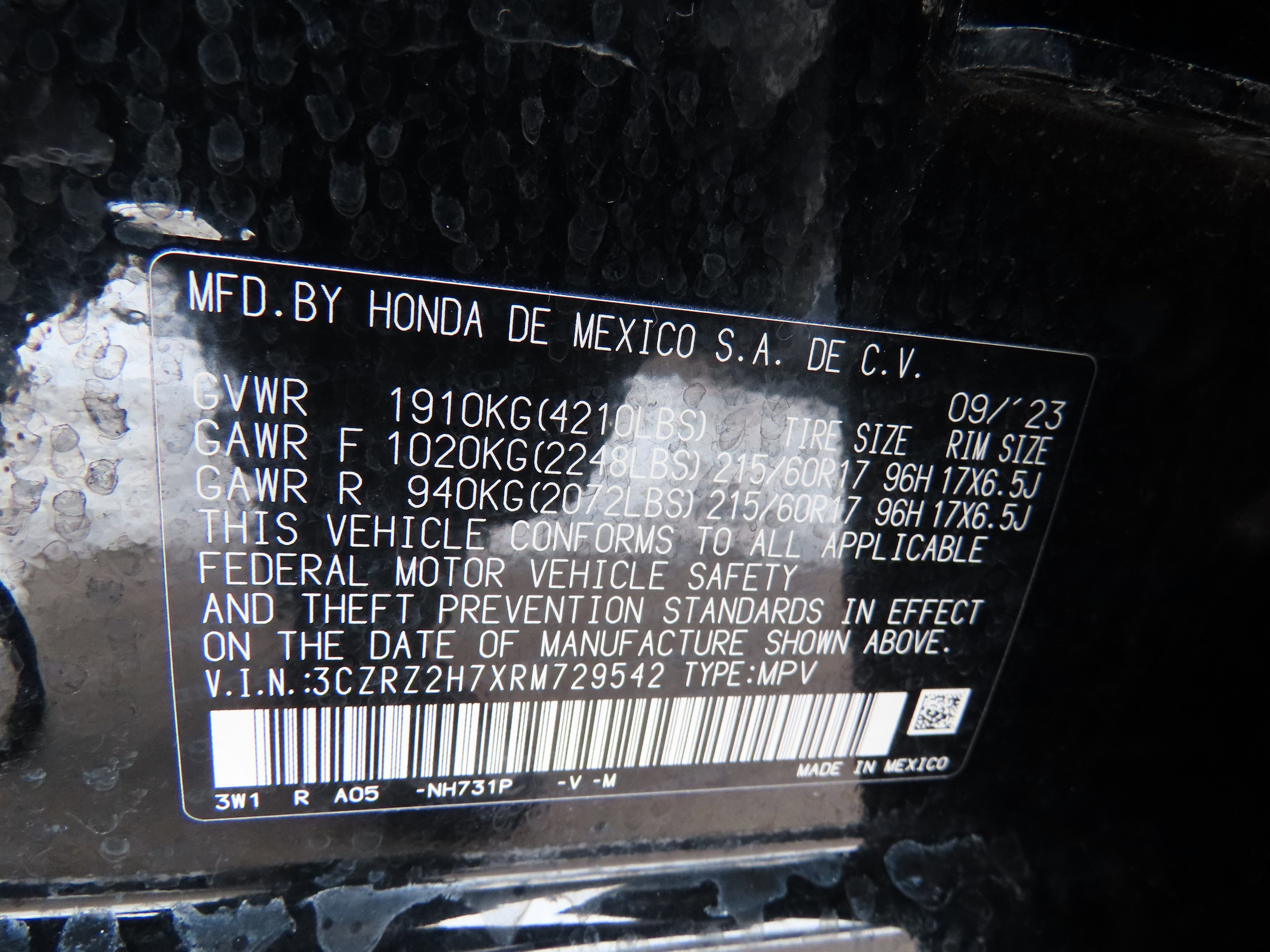 Used 2024 Honda HR-V EX-L image 41