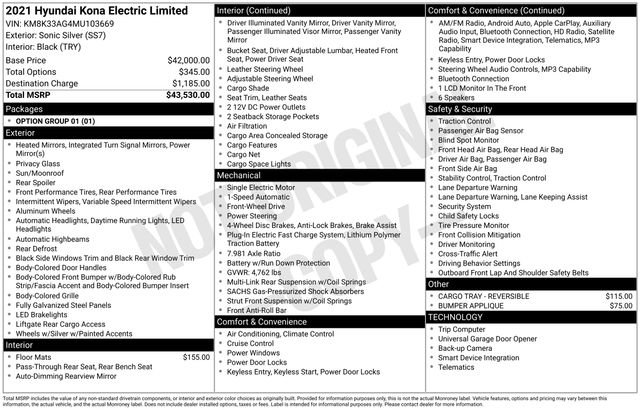 Used 2021 Hyundai Kona Limited FWD image 15