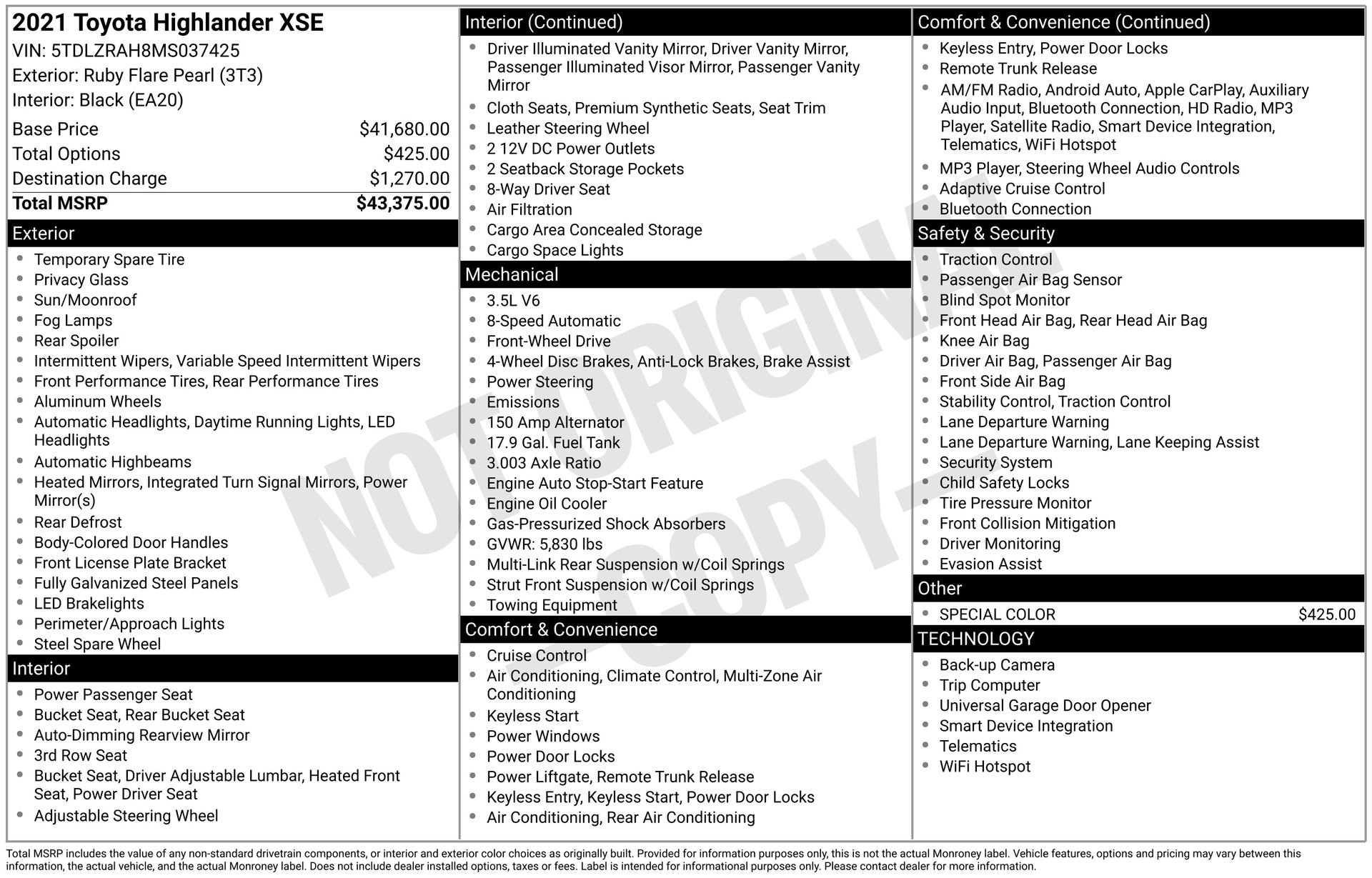 Used 2021 Toyota Highlander XSE image 22