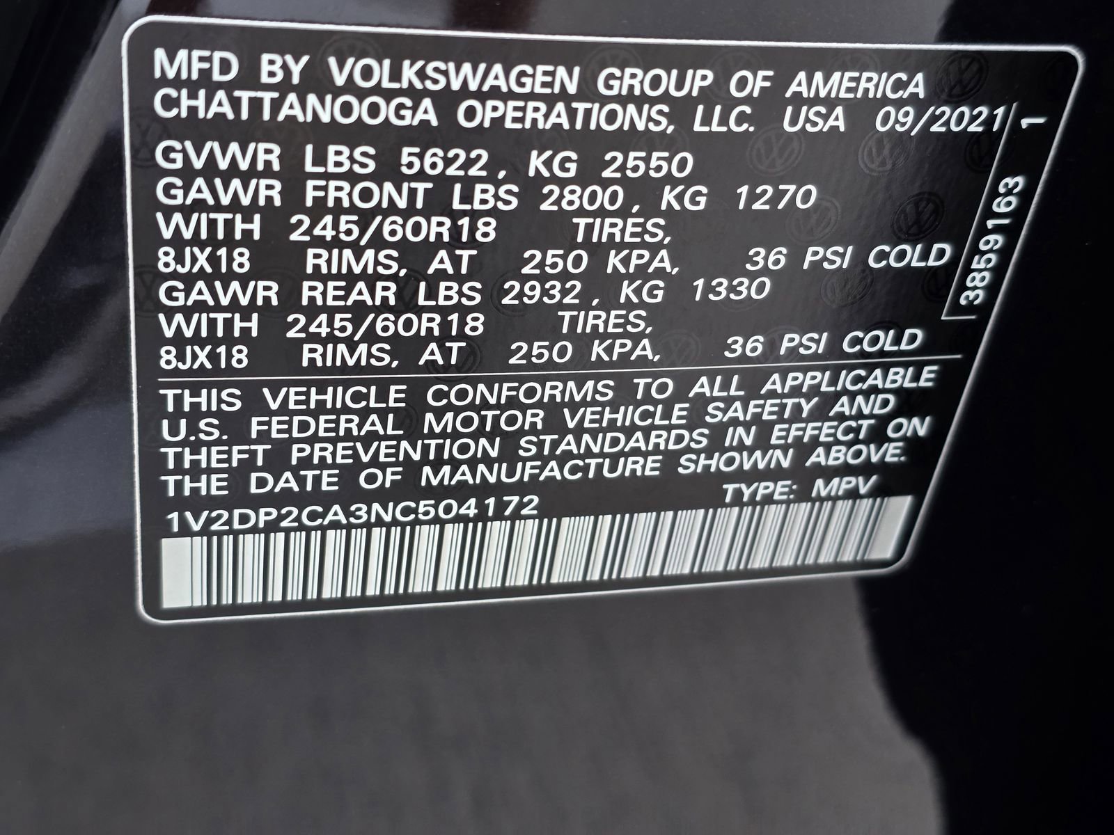 Used 2022 Volkswagen Atlas SE image 34