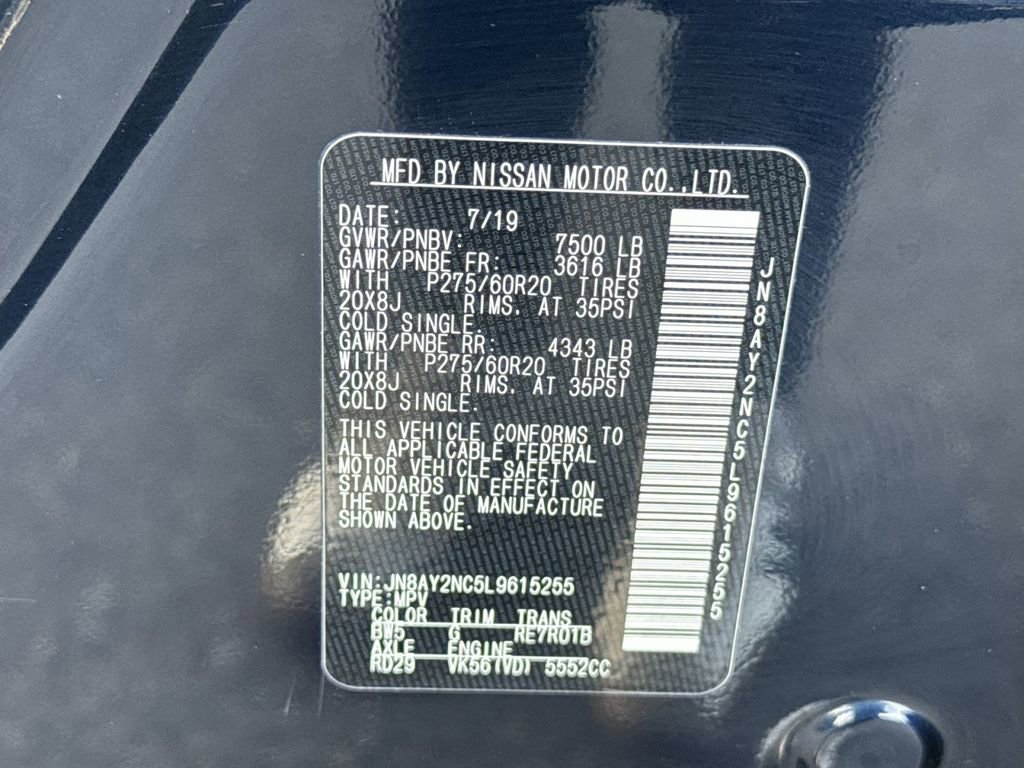 Used 2020 Nissan Armada Platinum image 30