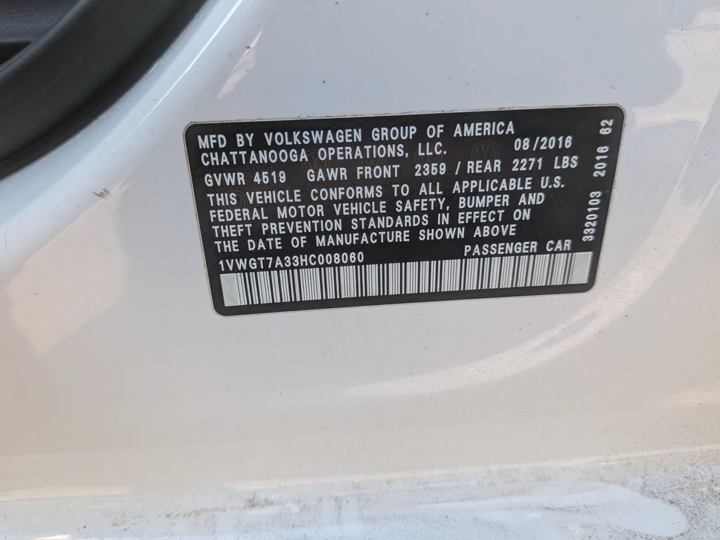 Used 2017 Volkswagen Passat 1.8T SE FWD image 28