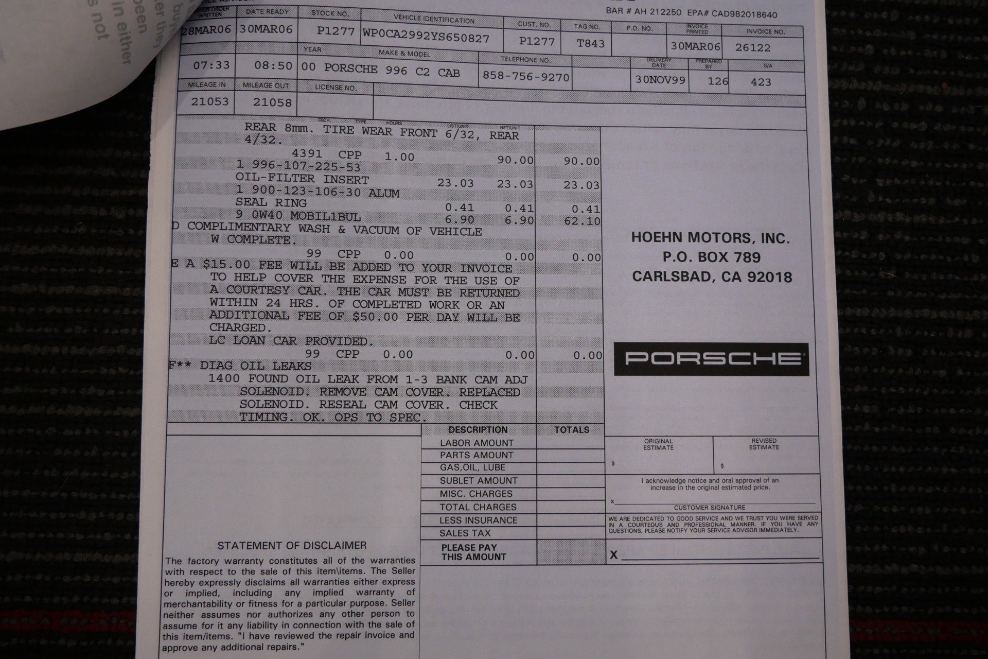 Used 2000 Porsche 911 Cabriolet image 56