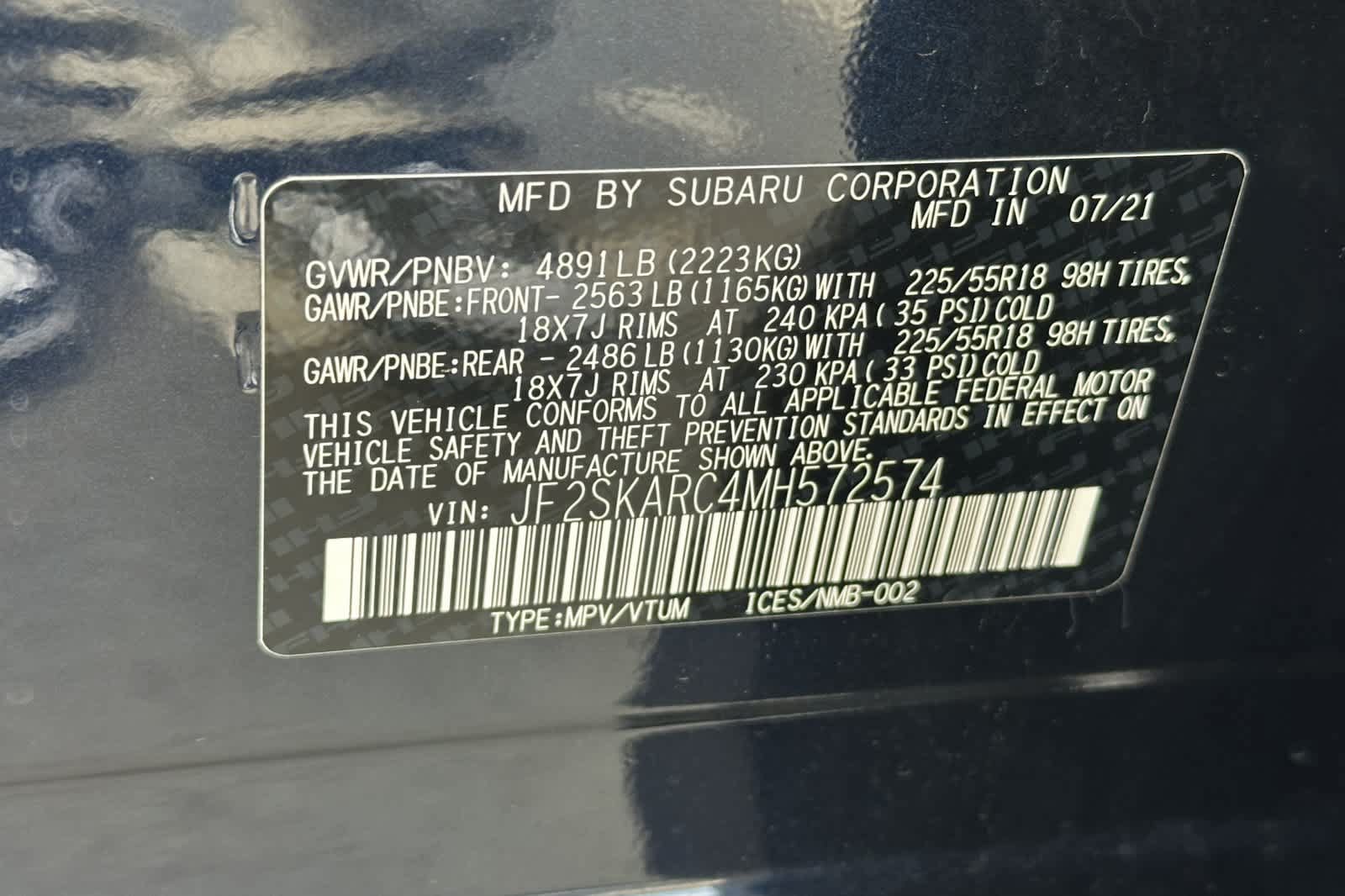 Certified 2021 Subaru Forester Sport w/ Popular Package #2 AWD/4WD image 27