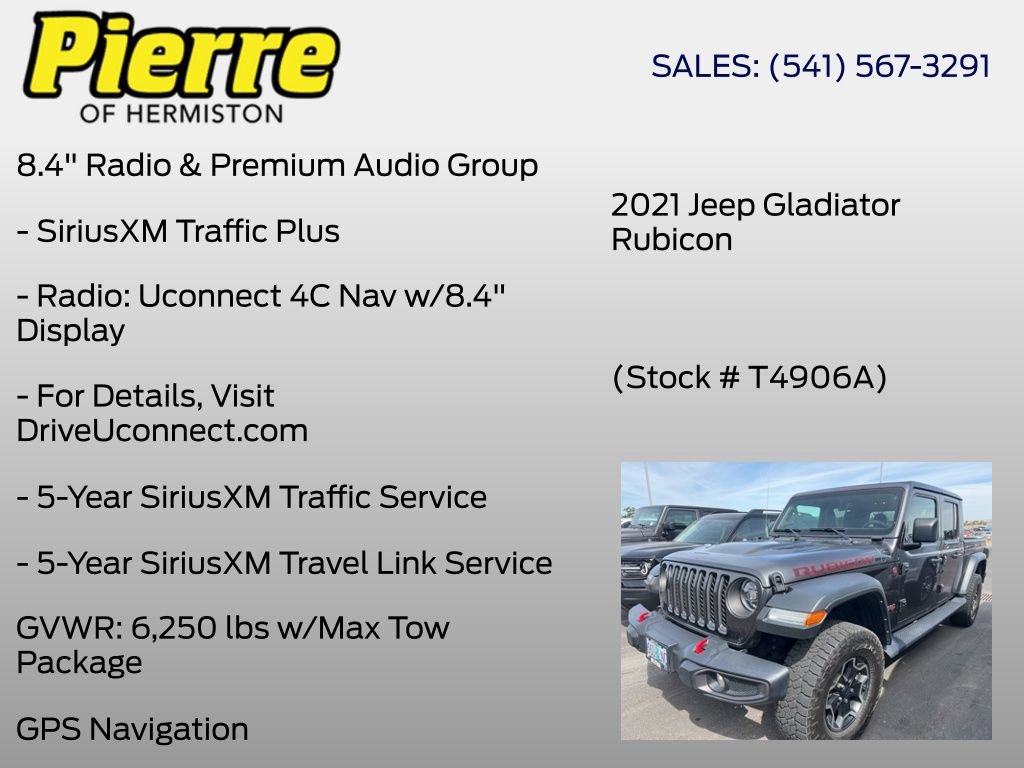 Used 2021 Jeep Gladiator Rubicon AWD/4WD image 8