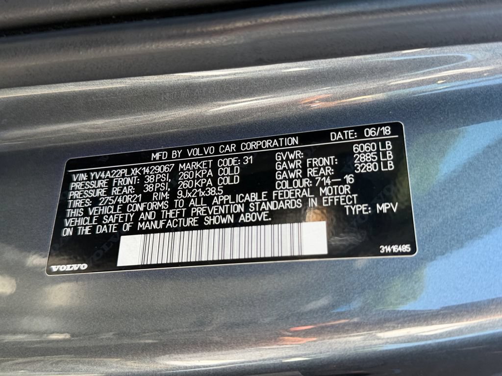 Used 2019 Volvo XC90 T6 Inscription w/ Advanced Package AWD/4WD image 30