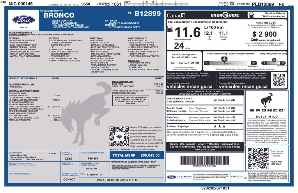 Used 2023 Ford Bronco 2-Door image 9