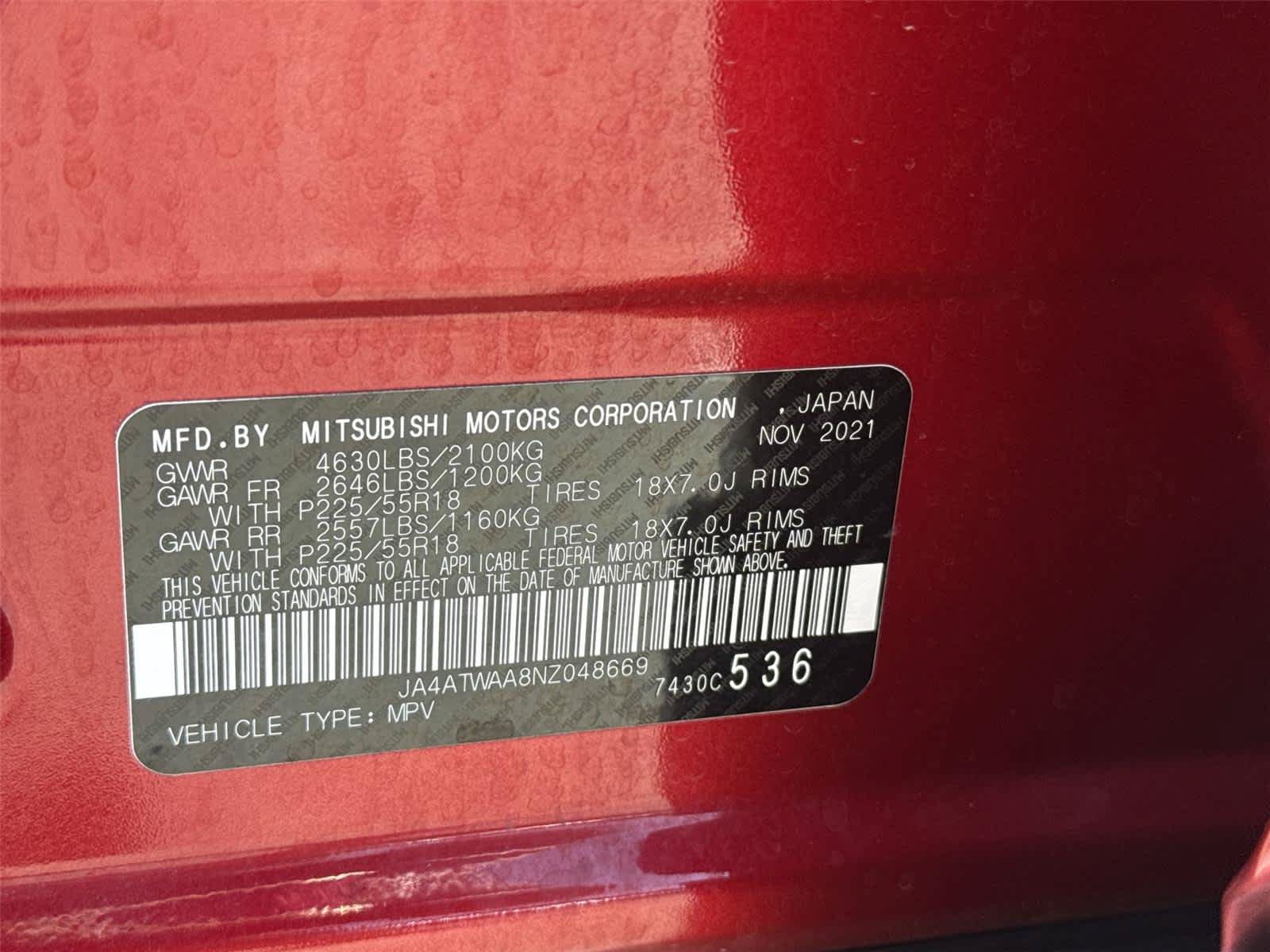 Used 2022 Mitsubishi Eclipse Cross SEL AWD/4WD image 32