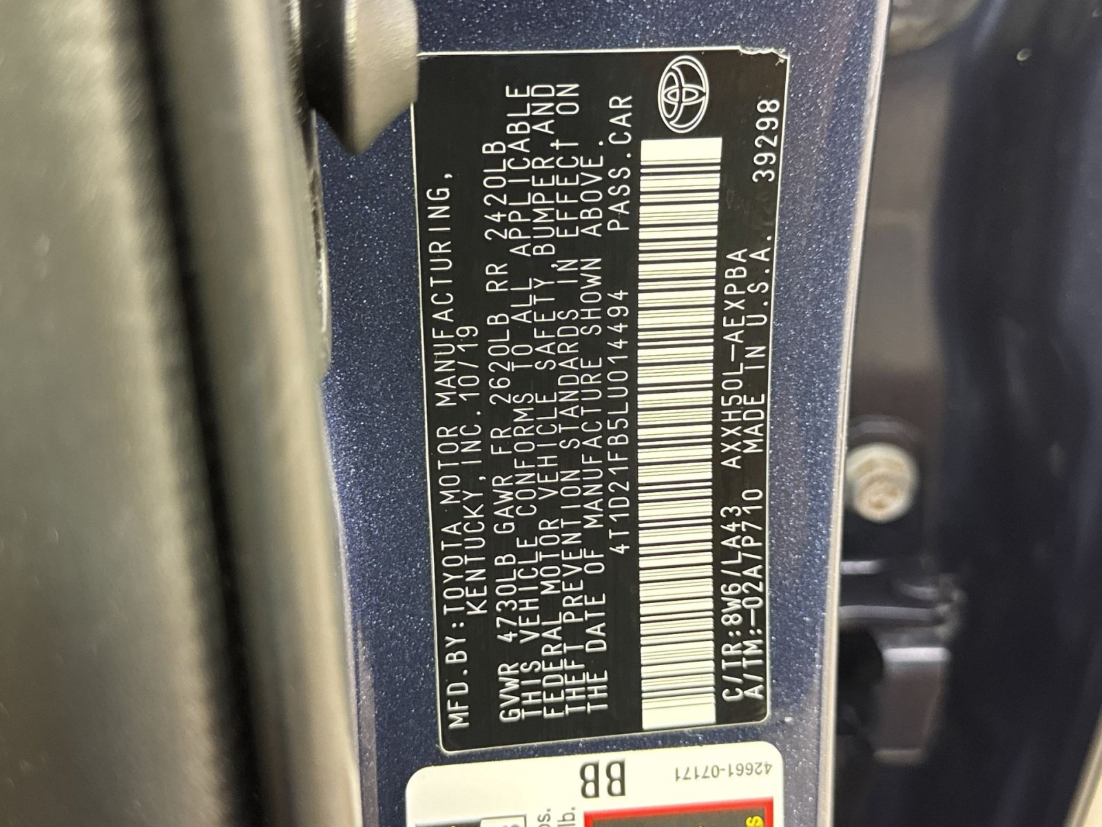 Used 2020 Toyota Avalon Limited w/ Advanced Safety Package FWD image 42