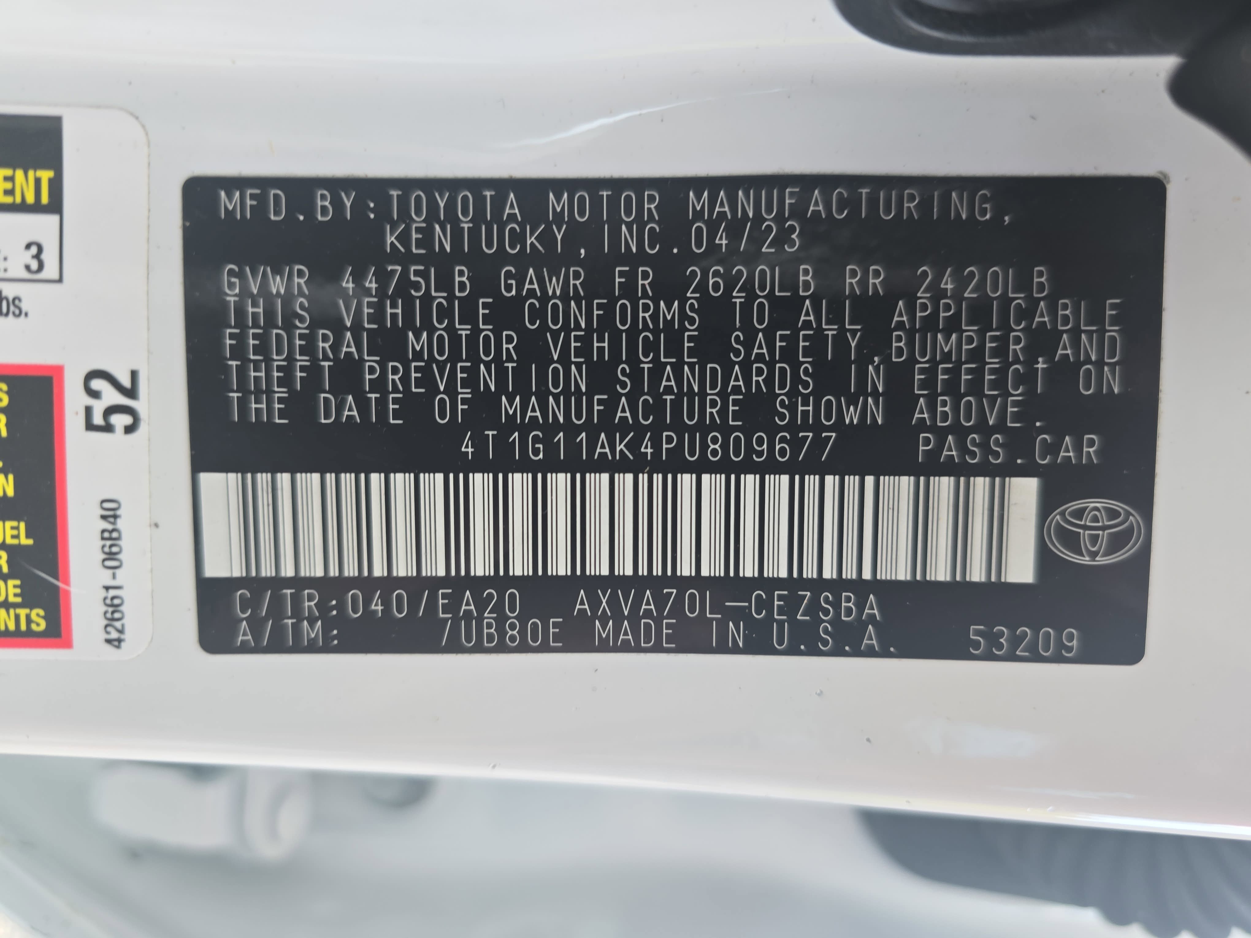 Used 2023 Toyota Camry SE FWD image 33