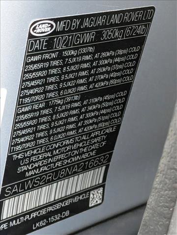 Certified 2022 Land Rover Range Rover Sport HST image 20