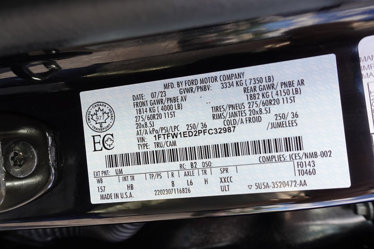 Used 2023 Ford F150 Lariat w/ Equipment Group 502A High AWD/4WD image 22