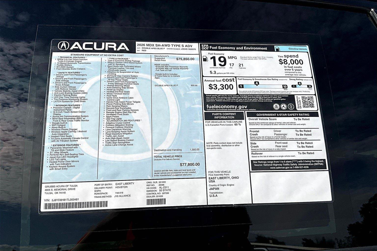 New 2026 Acura MDX Type S image 30