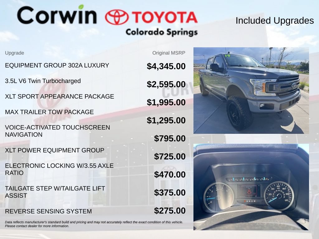 Used 2019 Ford F150 XLT w/ Equipment Group 302A Luxury AWD/4WD image 4