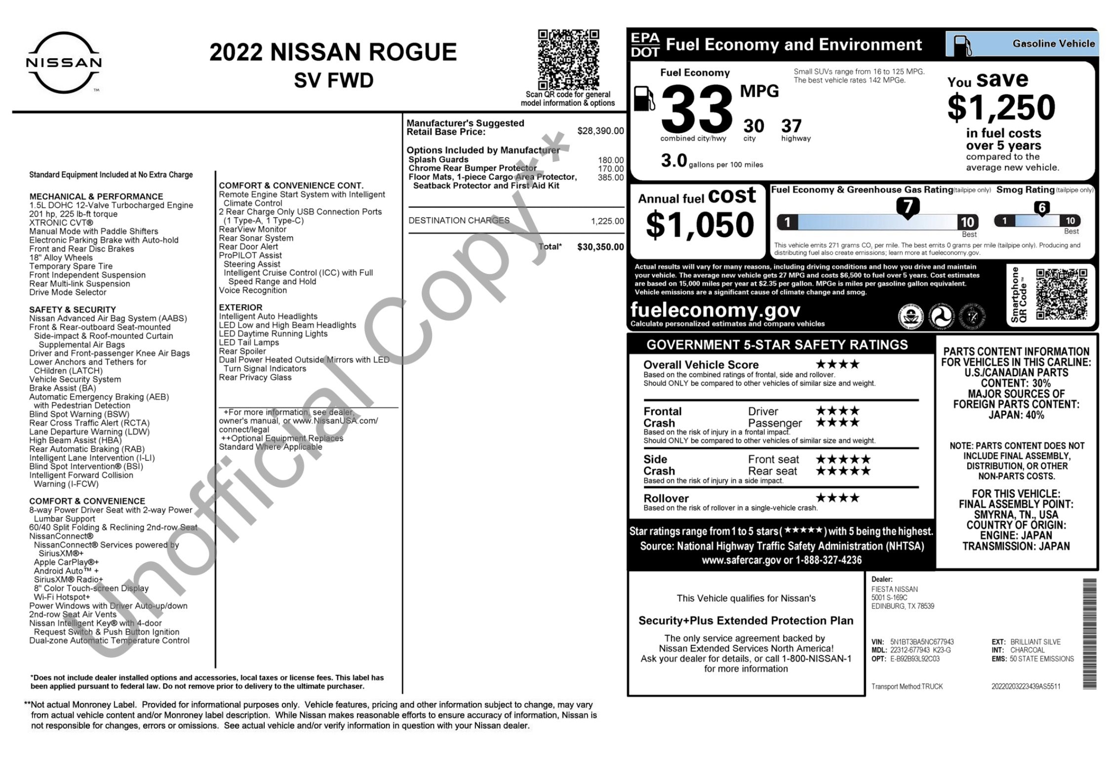 Used 2022 Nissan Rogue SV FWD image 2