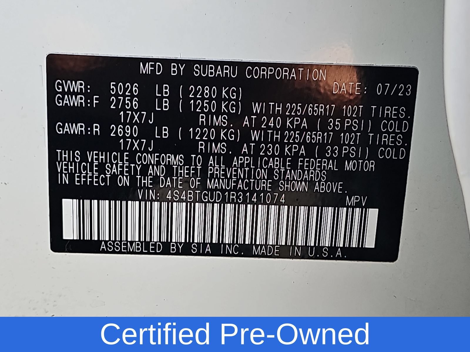 Certified 2024 Subaru Outback Wilderness AWD/4WD image 39