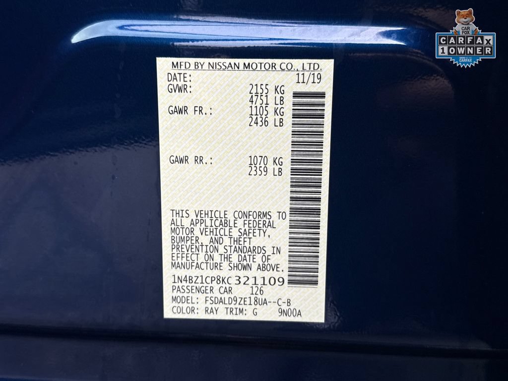 Used 2019 Nissan Leaf SV Plus w/ SV All Weather Package FWD image 31