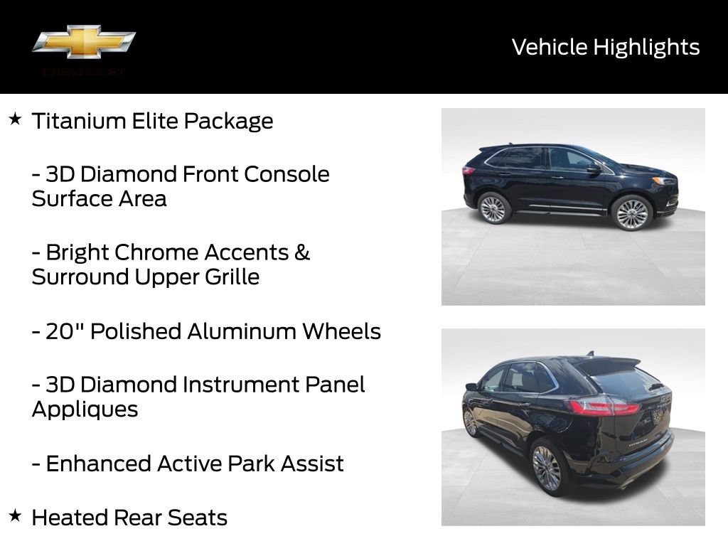 Used 2022 Ford Edge Titanium w/ Equipment Group 301A AWD/4WD image 21