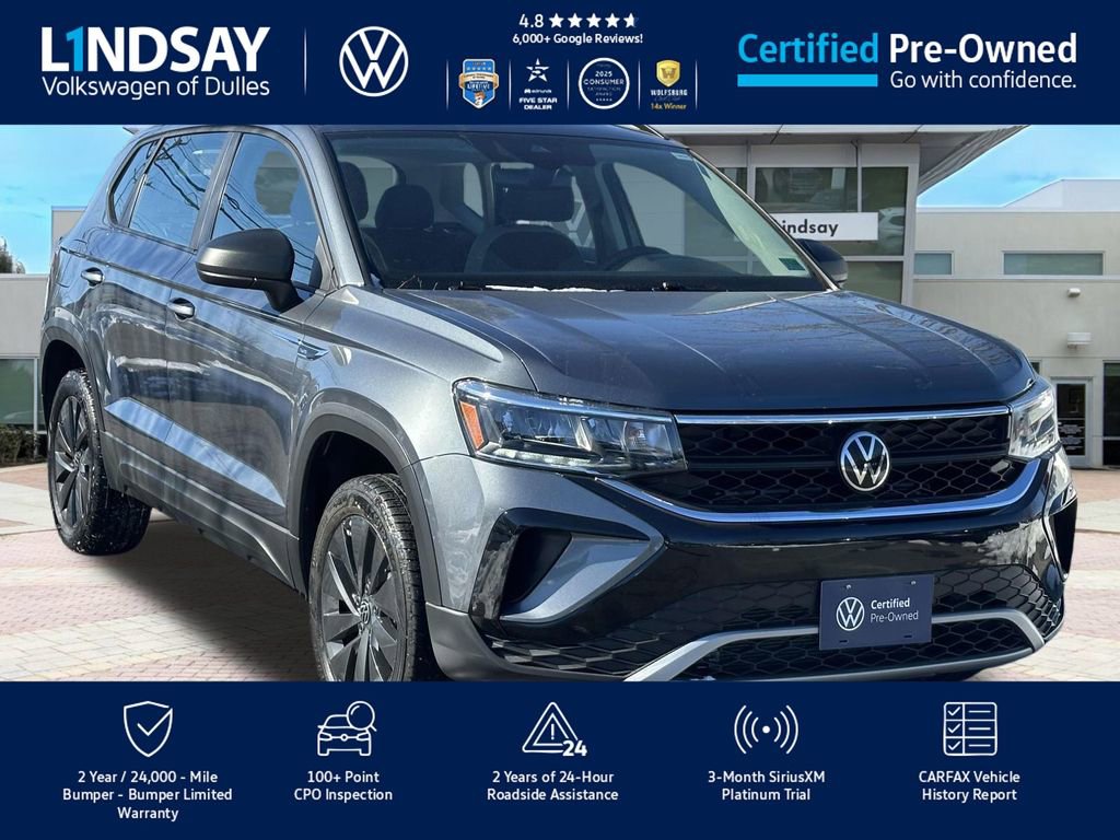 Certified 2023 Volkswagen Taos S w/ IQ Drive S Package