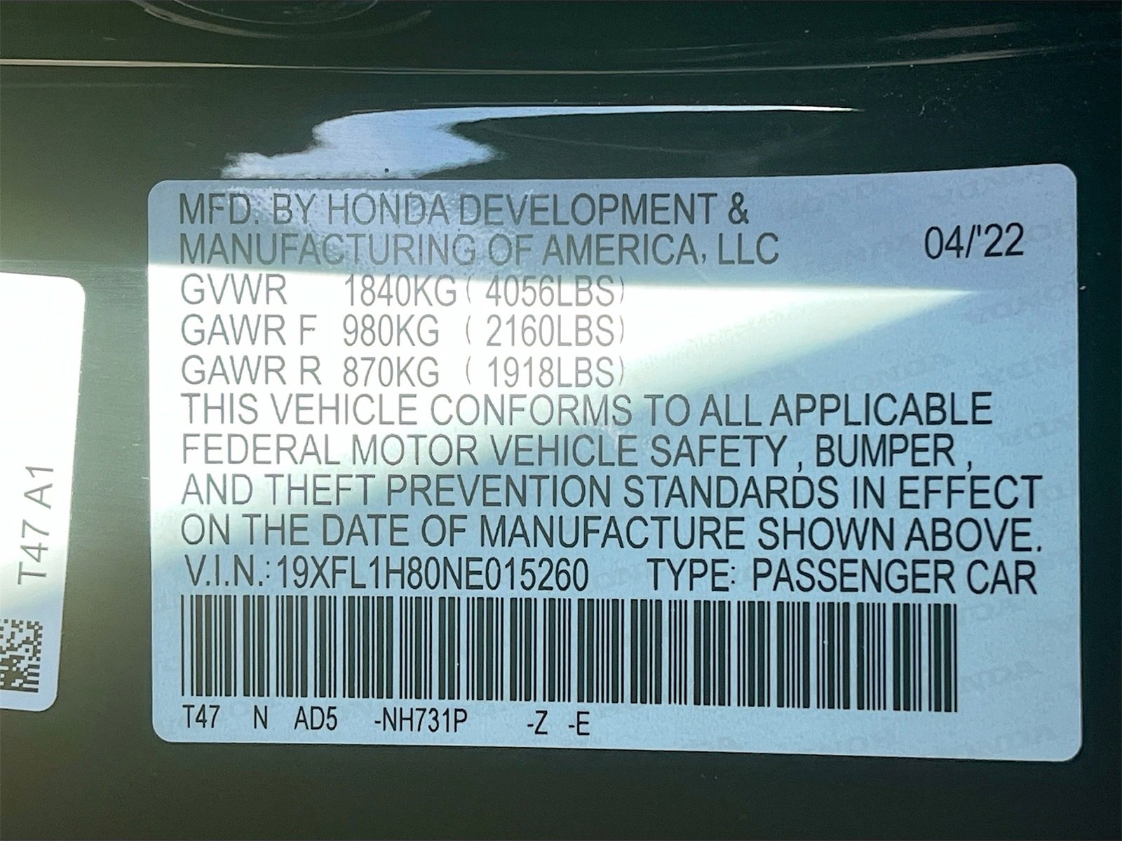 Used 2022 Honda Civic Sport Touring image 33