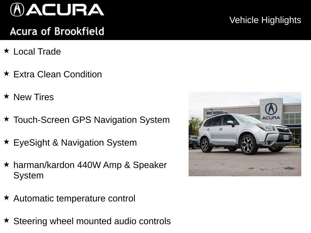 Used 2015 Subaru Forester 2.0XT Touring w/ Eyesight & Navigation System AWD/4WD image 4