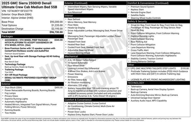 Used 2025 GMC Sierra 2500 Denali Ultimate AWD/4WD image 27