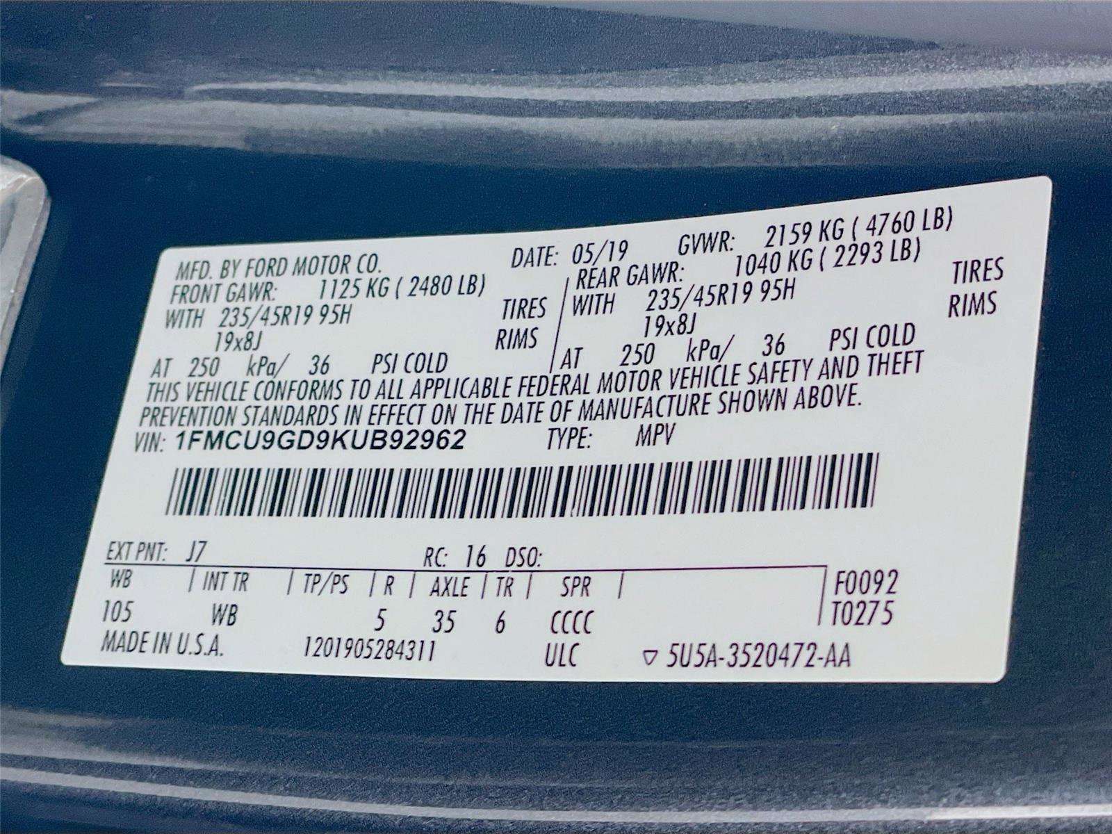 Used 2019 Ford Escape SE image 34