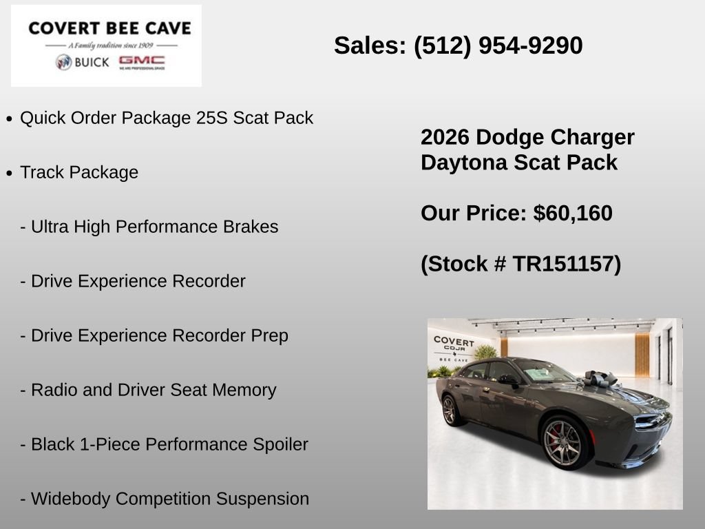 New 2026 Dodge Charger Daytona Scat Pack w/ Track Package AWD/4WD image 8
