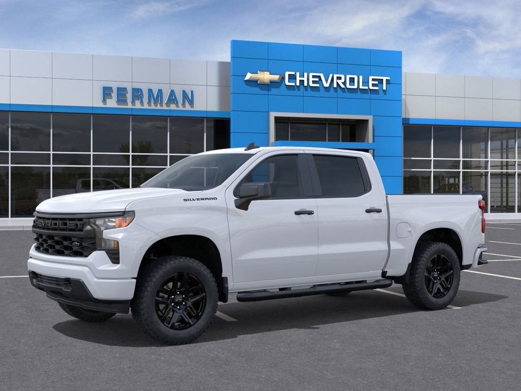 New 2024 Chevrolet Silverado 1500 Custom w/ Turbomax Blackout Package RWD image 2