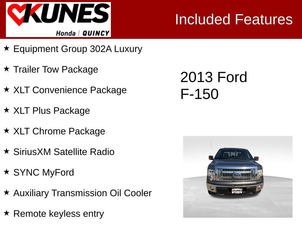 Used 2013 Ford F150 XLT w/ Luxury Equipment Group AWD/4WD image 2