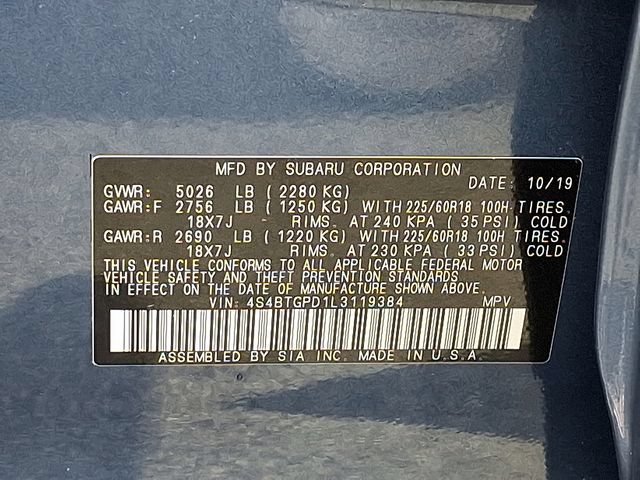 Used 2020 Subaru Outback Touring XT AWD/4WD image 25