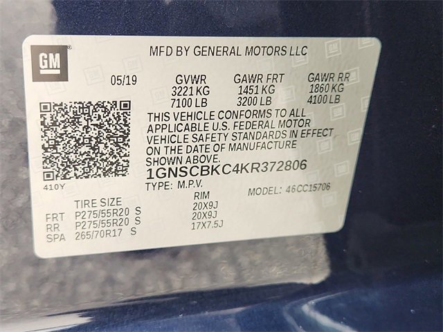 Used 2019 Chevrolet Tahoe LT w/ LT Signature Package image 35