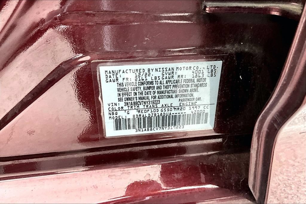 Used 2022 Nissan Sentra SV w/ Trunk Package FWD image 44