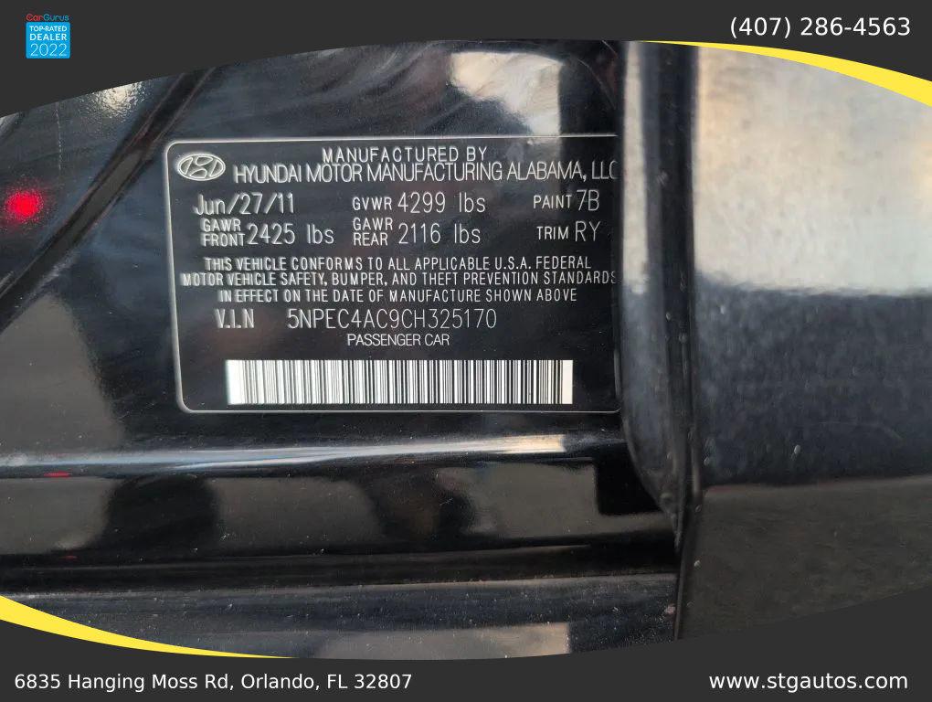 Used 2012 Hyundai Sonata Limited FWD image 38