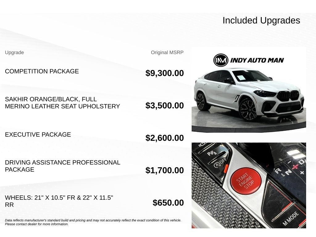 Used 2022 BMW X6 M w/ Competition Package AWD/4WD image 18