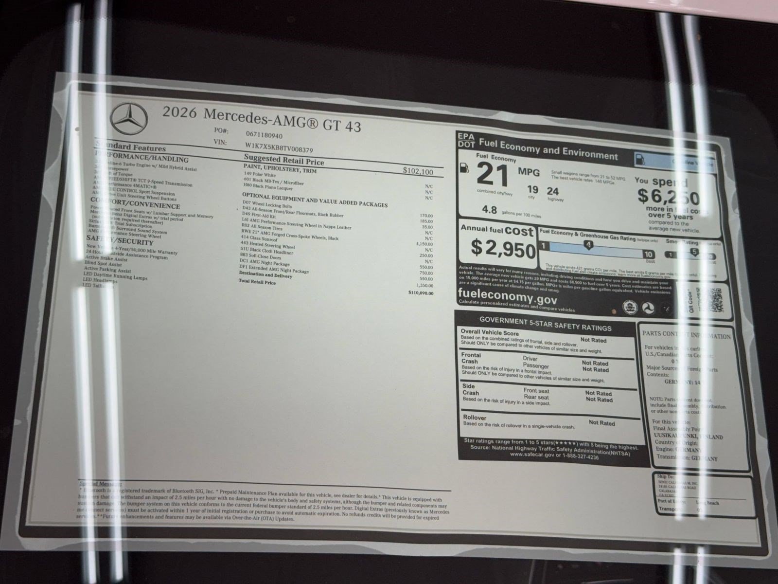 New 2026 Mercedes-Benz AMG GT 43 image 33