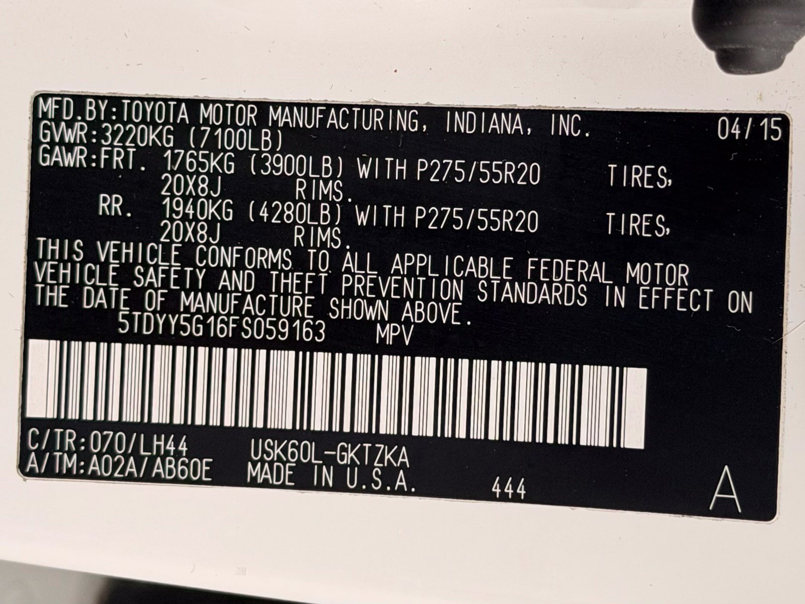 Used 2015 Toyota Sequoia Platinum RWD image 64