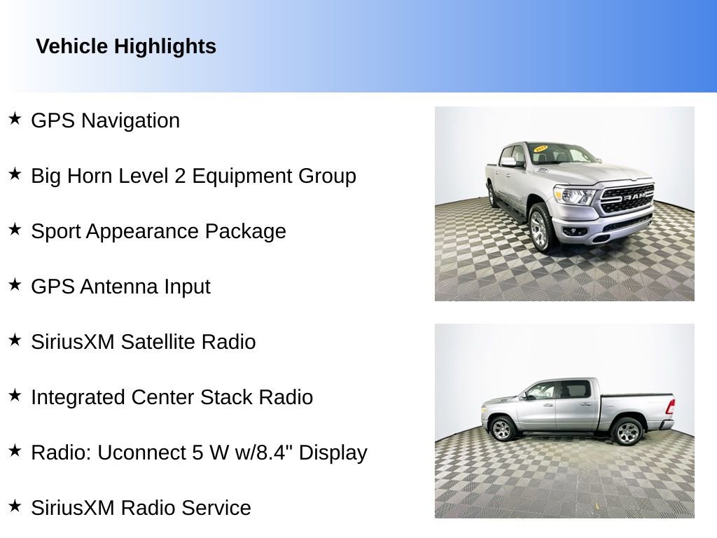 Used 2022 RAM 1500 Big Horn AWD/4WD video 2
