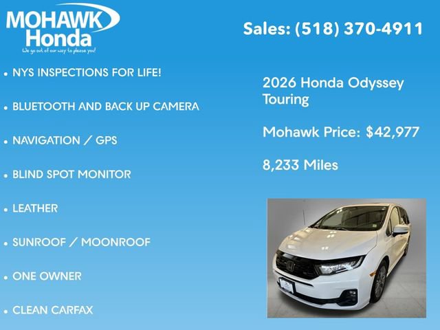 Certified 2026 Honda Odyssey Touring image 8