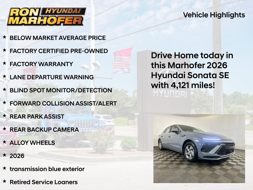 Certified 2026 Hyundai Sonata SE FWD image 16