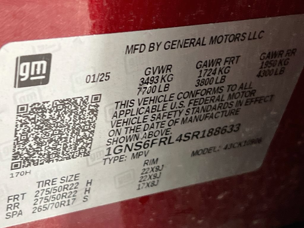 Certified 2025 Chevrolet Suburban Premier AWD/4WD image 34