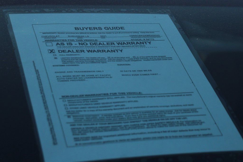 Used 2021 Chevrolet Suburban LS w/ Driver Alert Package image 49