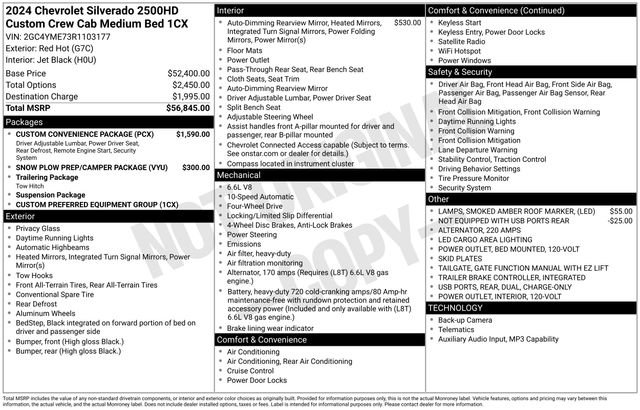 Used 2024 Chevrolet Silverado 2500 Custom w/ Custom Convenience Package AWD/4WD image 33