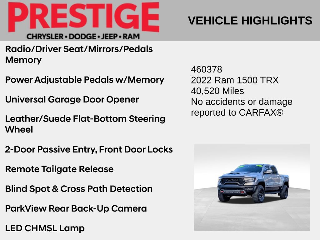 Used 2022 RAM 1500 TRX w/ TRX Level 2 Equipment Group AWD/4WD image 4