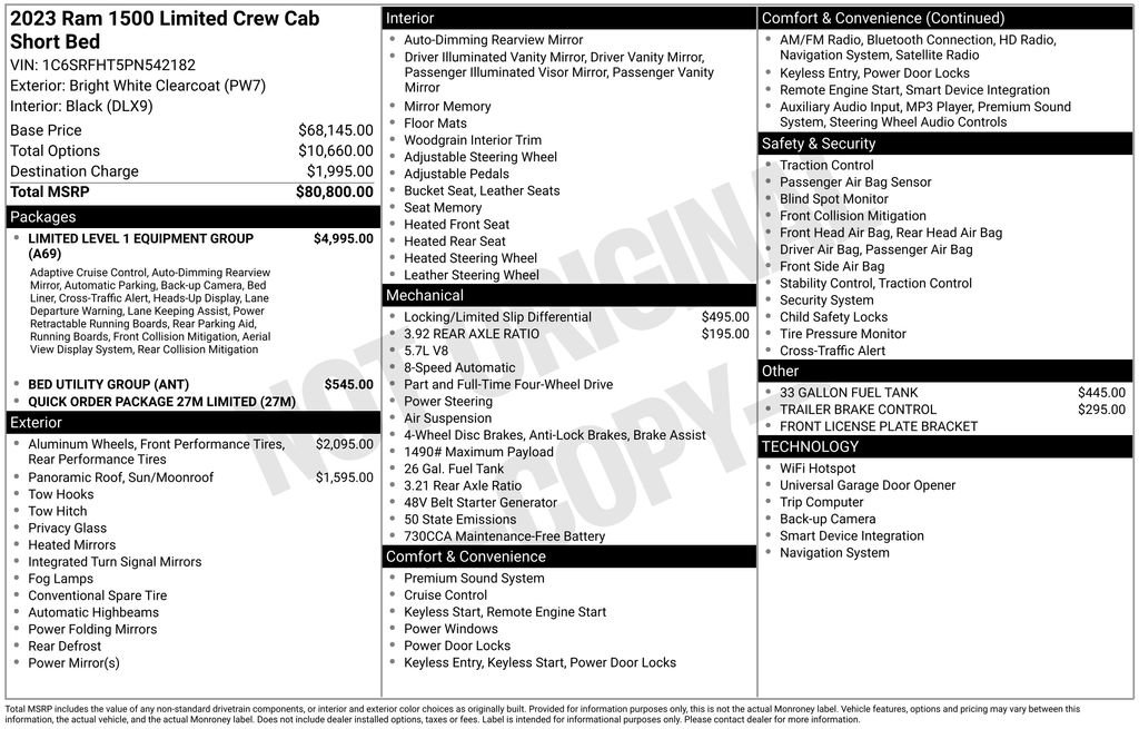 Used 2023 RAM 1500 Limited AWD/4WD image 32