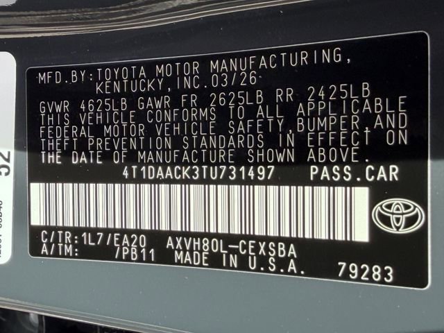 New 2026 Toyota Camry SE image 27