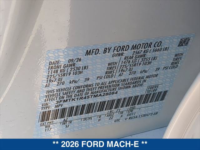 New 2026 Ford Mustang Mach-E Select w/ Comfort Package Lite RWD image 18