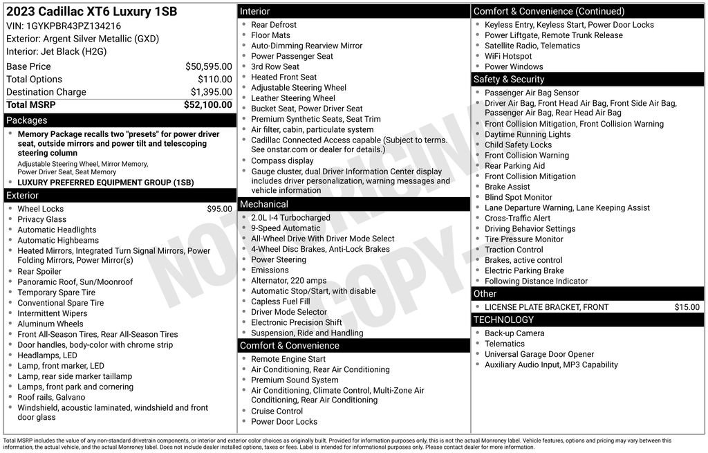 Used 2023 Cadillac XT6 Luxury image 2