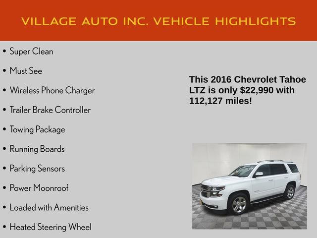 Used 2016 Chevrolet Tahoe LTZ AWD/4WD image 7