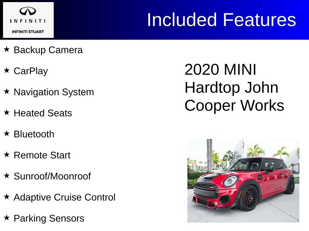 Used 2020 MINI Cooper John Cooper Works w/ Driver Assistance Package FWD image 2